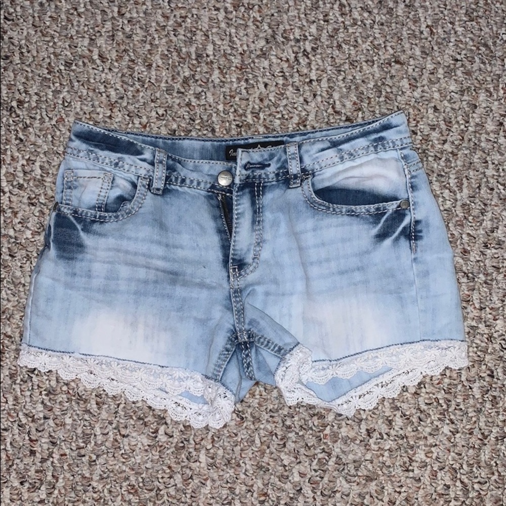 Denim shorts